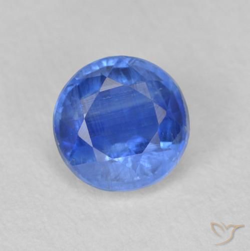 0.67ct Natürlicher Helles Marineblau Kyanit, Runden, SI