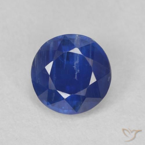 0.66ct Natürlicher Navy blau Kyanit, Runden, SI