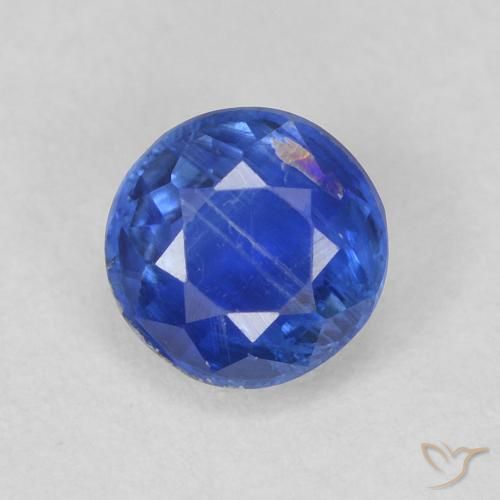 0.76ct Natürlicher Wahres Blau Kyanit, Runden, SI, Photo A