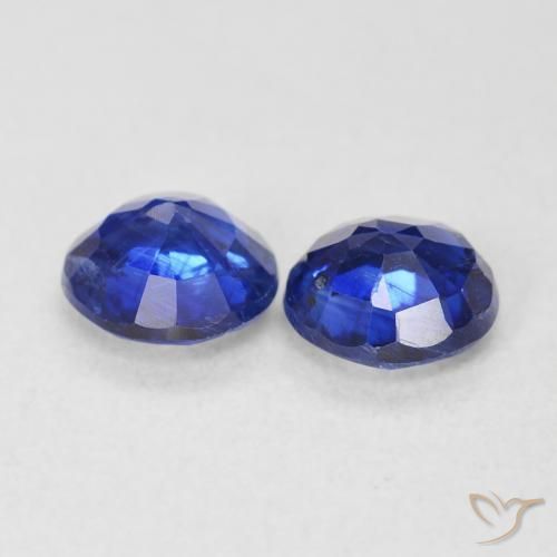 1.27 ct natürliche dunkelblau Kyanit-Edelsteine, Runden, SI