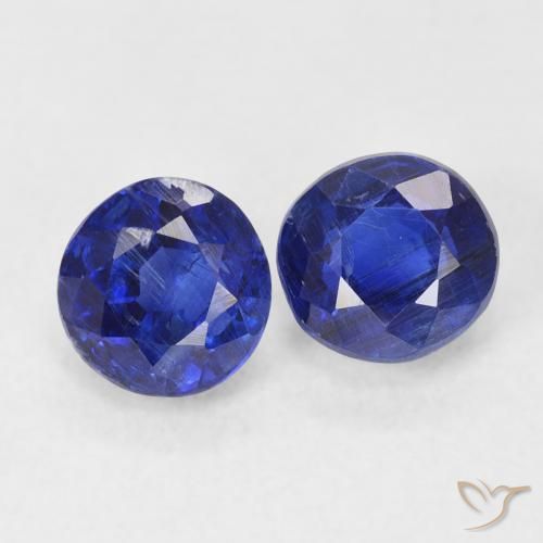1.68 ct natürliche tiefblau Kyanit-Edelsteine, Runden, SI