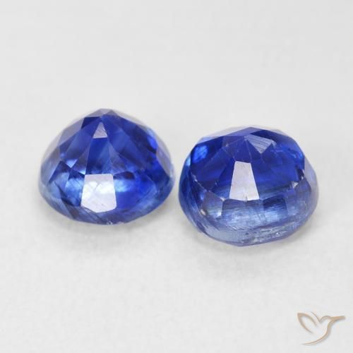 1.68 ct natürliche tiefblau Kyanit-Edelsteine, Runden, SI