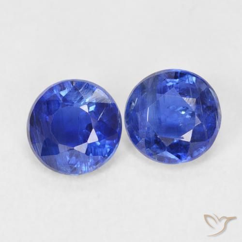 1.33 ct natürliche Navy blau Kyanit-Edelsteine, Runden, SI