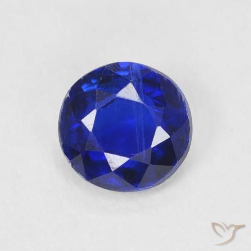 0.53ct Natürlicher Intensives Marineblau Kyanit, Runden, SI