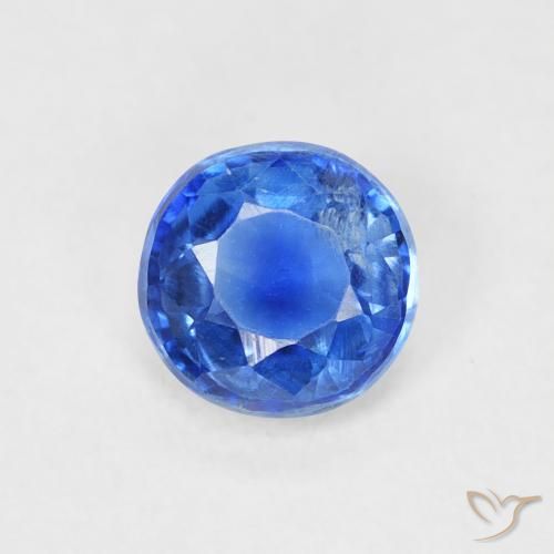0.65ct Natürlicher Helles Marineblau Kyanit, Runden, SI