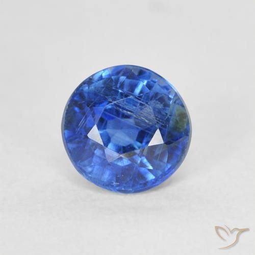 0.82ct Natürlicher Helles Marineblau Kyanit, Runden, SI
