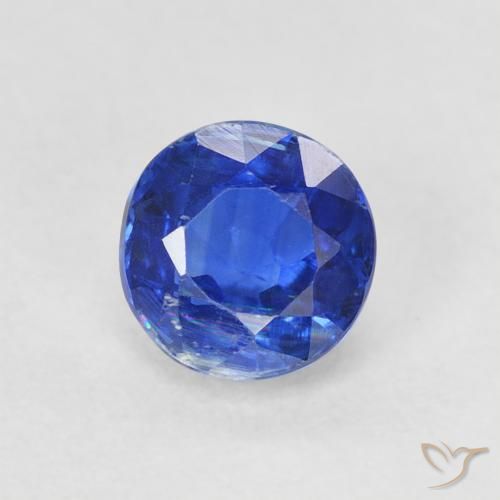 0.83ct Natürlicher Wahres Blau Kyanit, Runden, SI
