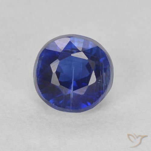 0.51ct Natürlicher Königsblau Kyanit, Runden, SI