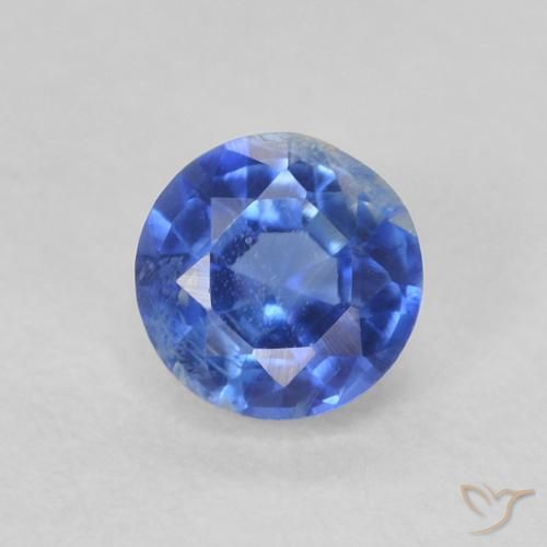 0.42ct Natürlicher Mittelblau Kyanit, Runden, SI