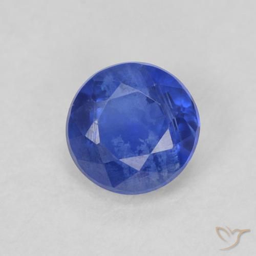 0.39ct Natürlicher dunkelblau Kyanit, Runden, SI