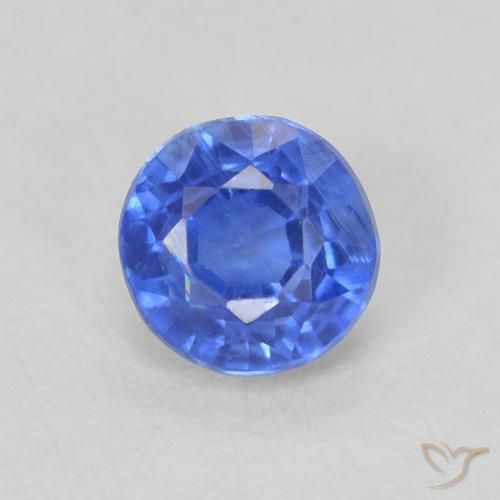 0.44ct Natürlicher Tiefes Azurblau Kyanit, Runden, SI