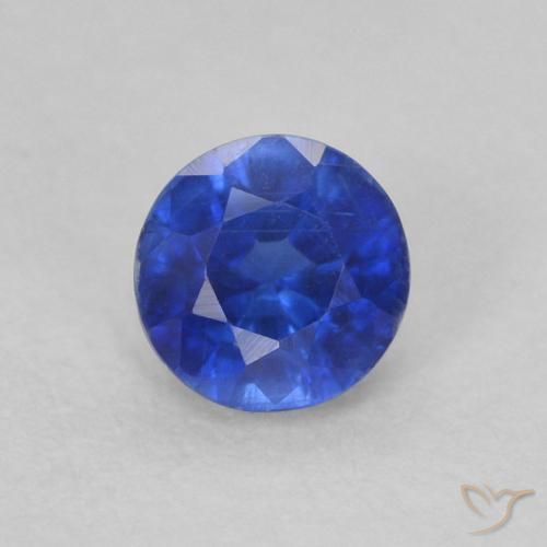 0.38ct Natürlicher Tiefes Azurblau Kyanit, Runden, VS-SI