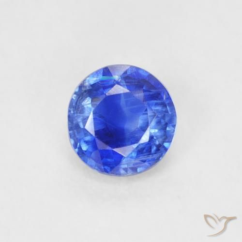 0.32ct Natürlicher Tiefes Azurblau Kyanit, Runden, VS-SI
