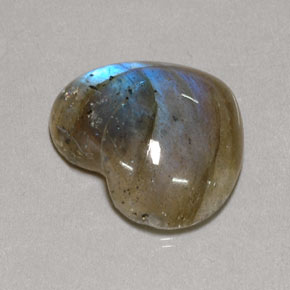 9,60 ctw natürlicher mehrfarbiger Labradorit, Transparent, Transparent / Lichtdurchlässig