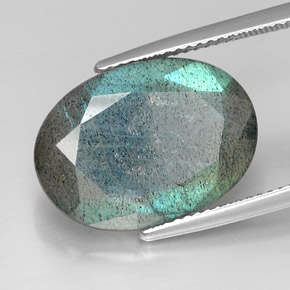 9,17 ctw natürlicher Mehrfarbig Labradorit, Oval Schliff, Lichtundurchlässig