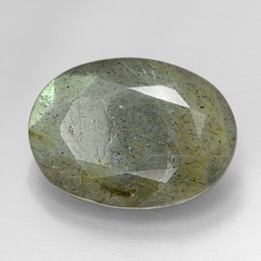13,18 ctw natürlicher mehrfarbiger Labradorit, Oval Schliff, Lichtundurchlässig