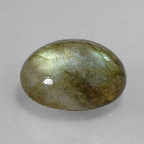 2,81 ctw natürlicher mehrfarbiger Labradorit, Oval Schliff, Lichtundurchlässig