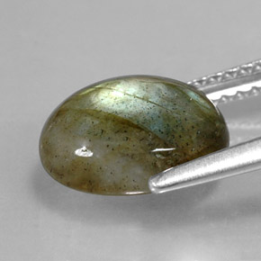 2,81 ctw natürlicher mehrfarbiger Labradorit, Oval Schliff, Lichtundurchlässig