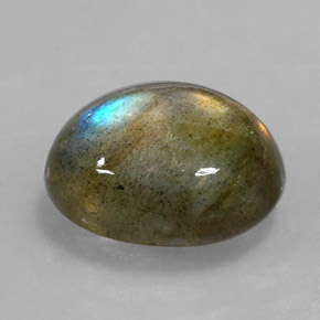 2,98 ctw natürlicher mehrfarbiger Labradorit, Oval Schliff, Lichtundurchlässig