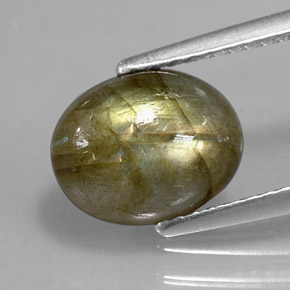 2,59 ctw natürlicher mehrfarbiger Labradorit, Transparent, Transparent / Lichtdurchlässig