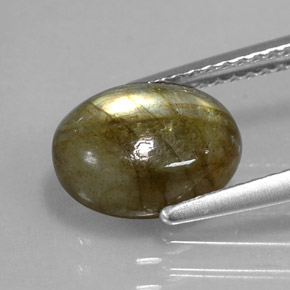2,59 ctw natürlicher mehrfarbiger Labradorit, Transparent, Transparent / Lichtdurchlässig