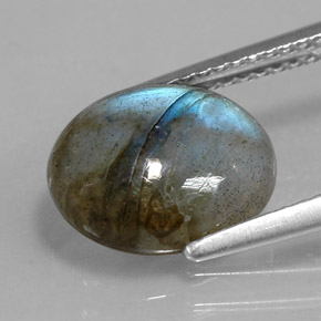 9,17 ctw natürlicher Mehrfarbig Labradorit, Transparent, Transparent / Lichtdurchlässig