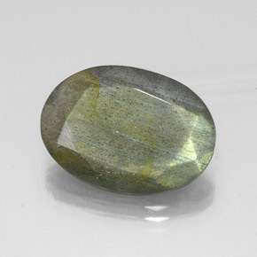 10,39 ctw natürlicher mehrfarbiger Labradorit, Oval Schliff, Lichtdurchlässig