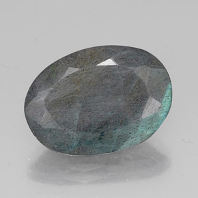 10,55 ctw natürlicher mehrfarbiger Labradorit, Oval Schliff, Lichtdurchlässig