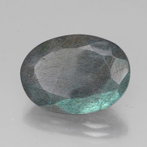 10,55 ctw natürlicher mehrfarbiger Labradorit, Oval Schliff, Lichtdurchlässig