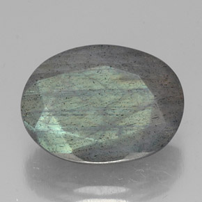 10,02 ctw natürlicher mehrfarbiger Labradorit, Oval Schliff, Lichtdurchlässig
