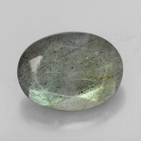 10,81 ctw natürlicher mehrfarbiger Labradorit, Oval Schliff, Lichtdurchlässig