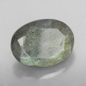 10,81 ctw natürlicher mehrfarbiger Labradorit, Oval Schliff, Lichtdurchlässig