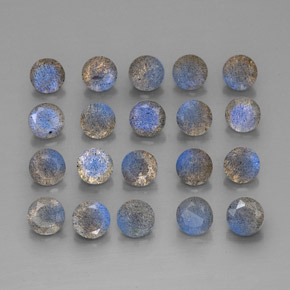  ct natürliche Mehrfarbig Labradorit-Edelsteine, Transparent, Transparent / Lichtdurchlässig