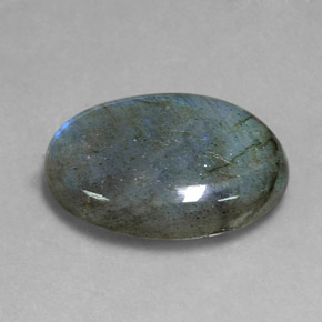 20,80 ctw natürlicher mehrfarbiger Labradorit, Oval Schliff, Lichtdurchlässig