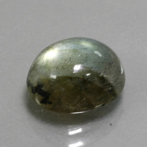 3,19 ctw natürlicher mehrfarbiger Labradorit, Oval Schliff, Lichtdurchlässig