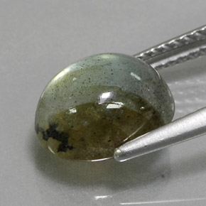3,19 ctw natürlicher mehrfarbiger Labradorit, Oval Schliff, Lichtdurchlässig