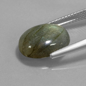 9,17 ctw natürlicher Mehrfarbig Labradorit, Oval Schliff, Lichtdurchlässig