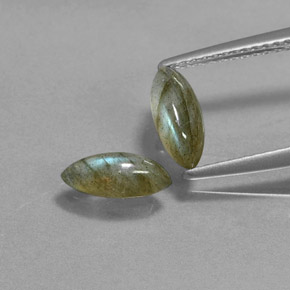  ct natürliche mehrfarbiger Labradorit-Edelsteine, Marquise, Lichtdurchlässig