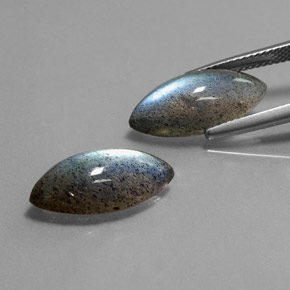  ct natürliche Mehrfarbig Labradorit-Edelsteine, Transparent, Transparent / Lichtdurchlässig