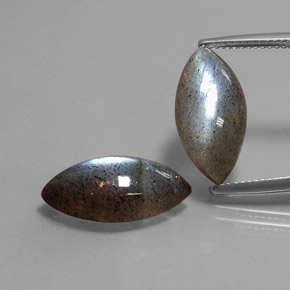  ct natürliche mehrfarbiger Labradorit-Edelsteine, Transparent, Transparent / Lichtdurchlässig