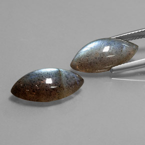  ct natürliche mehrfarbiger Labradorit-Edelsteine, Transparent, Transparent / Lichtdurchlässig
