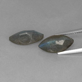  ct natürliche blauer Labradorit-Edelsteine, Transparent, Transparent / Lichtdurchlässig