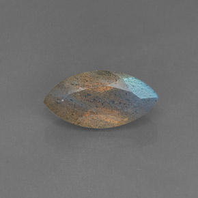 3,55 ctw natürlicher blauer Labradorit, Transparent, Transparent / Lichtdurchlässig