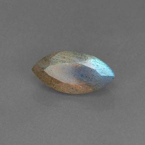 3,55 ctw natürlicher blauer Labradorit, Transparent, Transparent / Lichtdurchlässig
