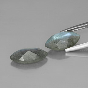  ct natürliche Mehrfarbig Labradorit-Edelsteine, Transparent, Transparent / Lichtdurchlässig