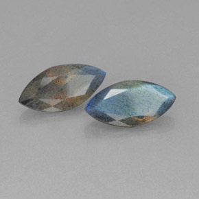  ct natürliche blauer Labradorit-Edelsteine, Transparent, Transparent / Lichtdurchlässig