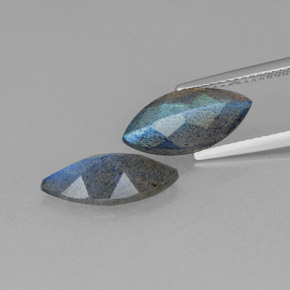  ct natürliche blauer Labradorit-Edelsteine, Transparent, Transparent / Lichtdurchlässig