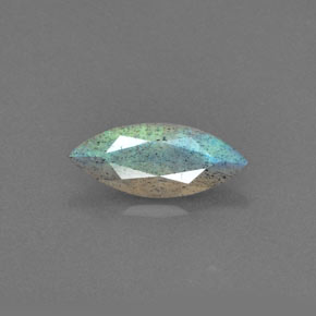 1,40 ctw natürlicher blauer Labradorit, Transparent, Transparent / Lichtdurchlässig