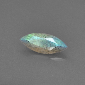 1,40 ctw natürlicher blauer Labradorit, Transparent, Transparent / Lichtdurchlässig