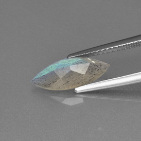 1,40 ctw natürlicher blauer Labradorit, Transparent, Transparent / Lichtdurchlässig